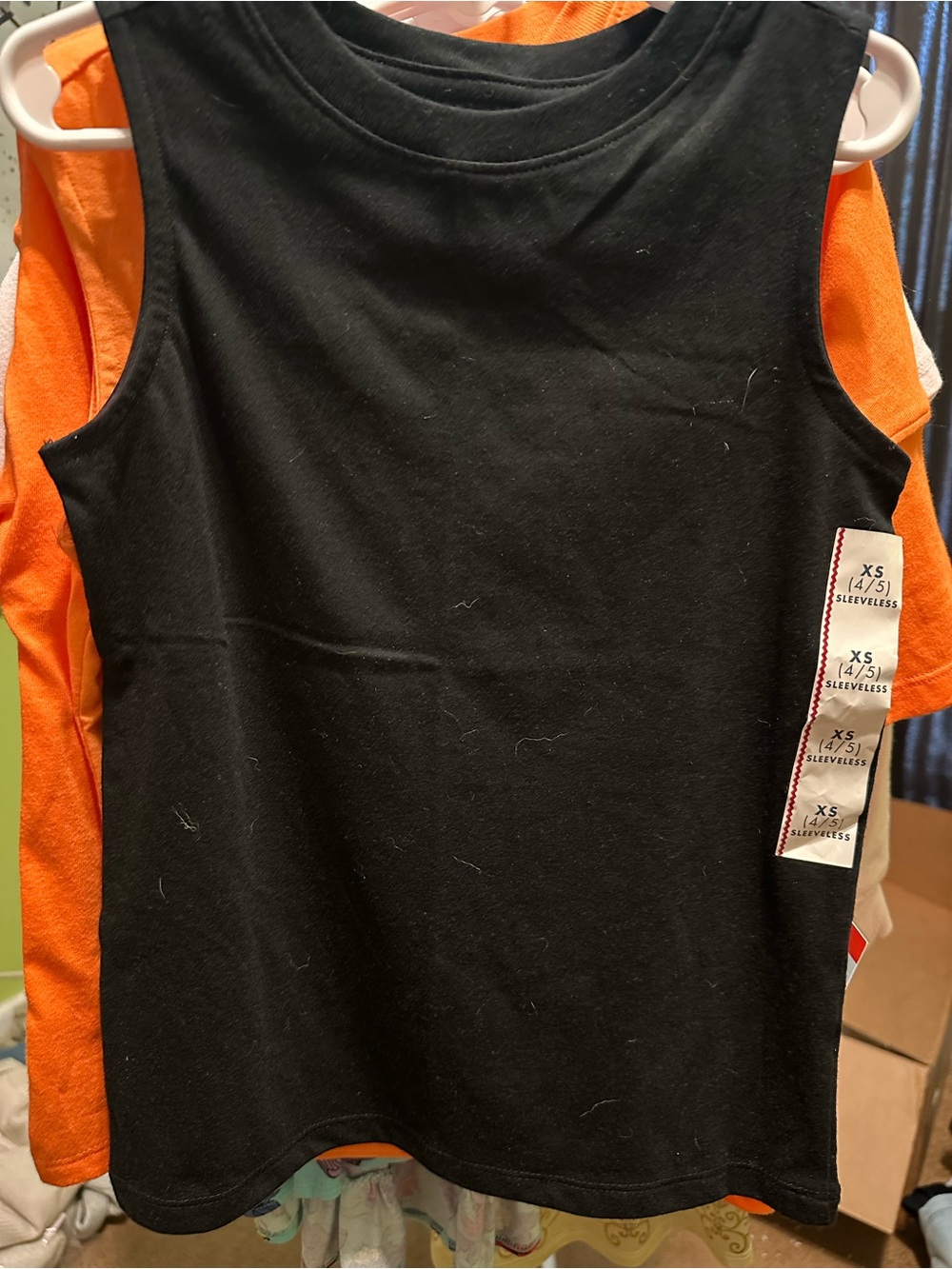 Kids Black Sleeveless Tank Top - Brand Unspecified